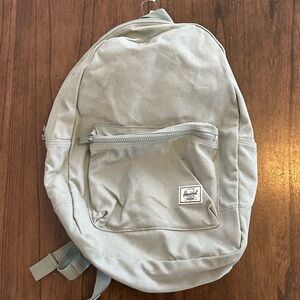 Herschel Cotton Casuals Backpack Light Green Canvas Daypack Unisex